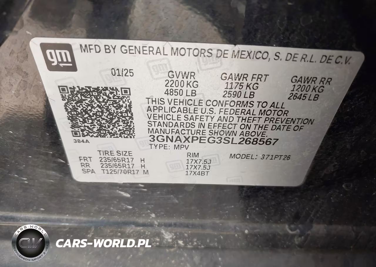 2025 Chevrolet Equinox Awd Lt VIN:3GNAXPEG3SL268567 - 9