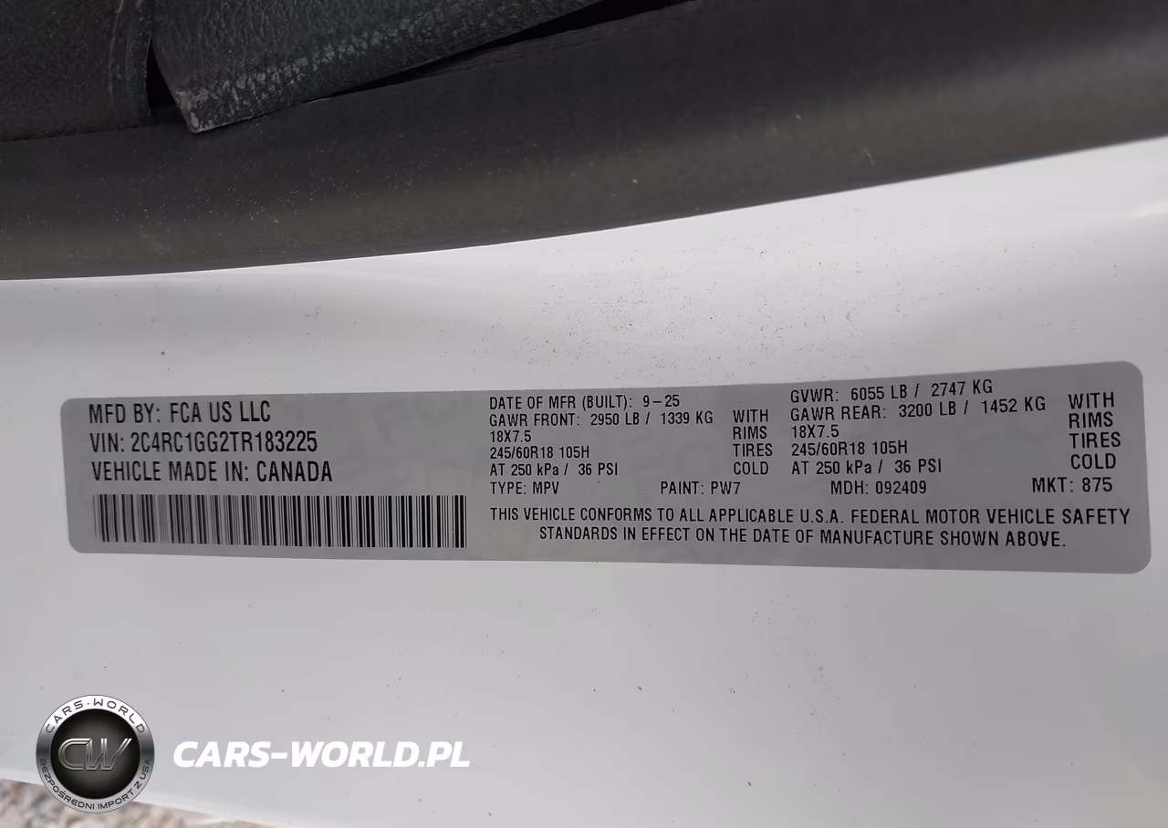 2026 Chrysler Pacifica Limited VIN:2C4RC1GG2TR183225 - 9