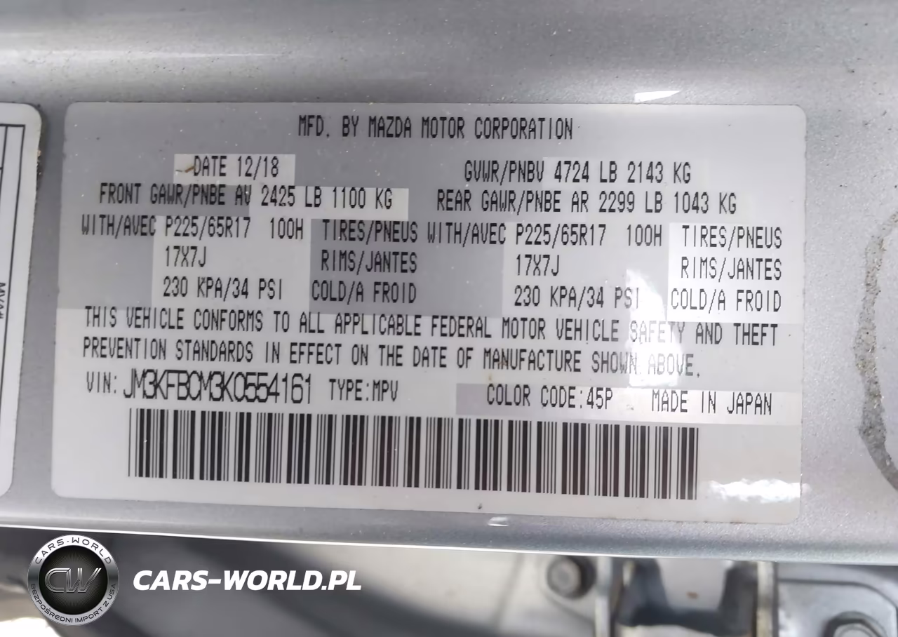 2019 Mazda Cx-5 Touring VIN:JM3KFBCM3K0554161 - 9