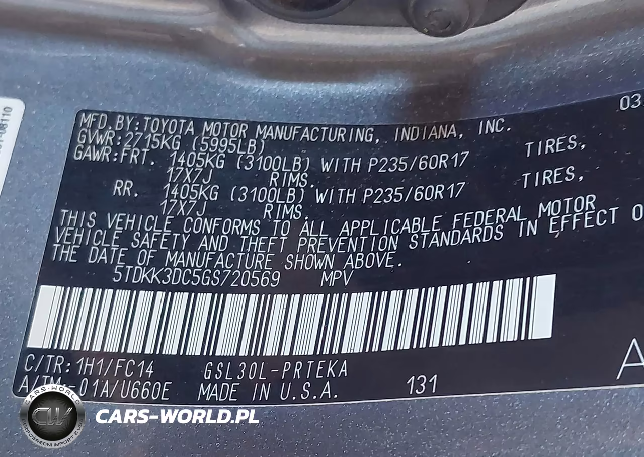 2016 Toyota Sienna Le 8 Passenger VIN:5TDKK3DC5GS720569 - 9