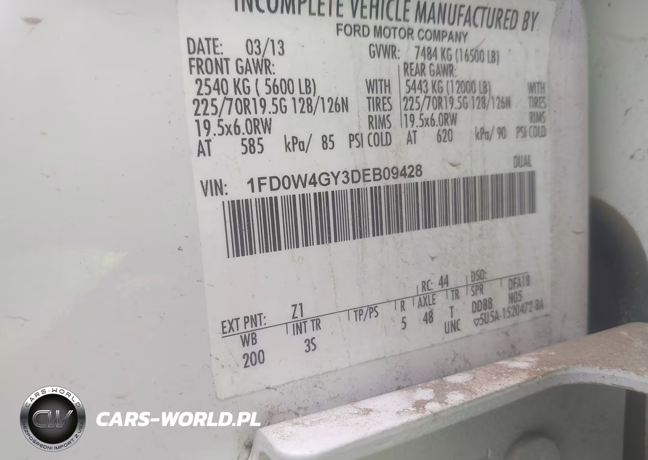 2013 Ford F-450 Chassis Xlt VIN:1FD0W4GY3DEB09428 - 5
