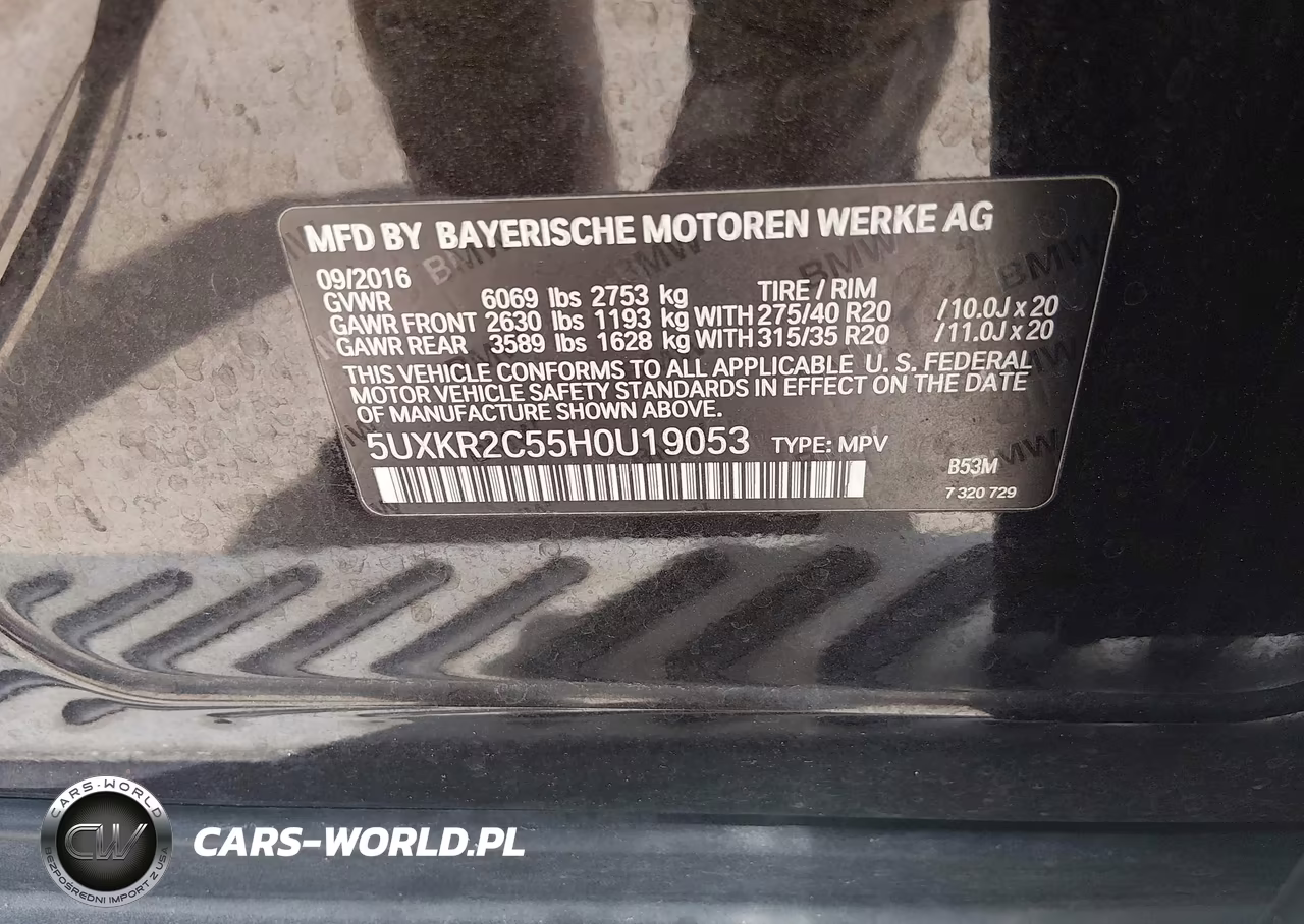2017 BMW X5 Sdrive35I VIN:5UXKR2C55H0U19053 - 9