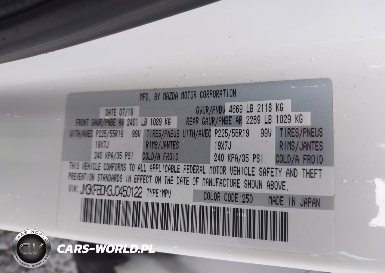 2018 Mazda Cx-5 Grand Touring VIN:JM3KFBDM3J0450122 - 9