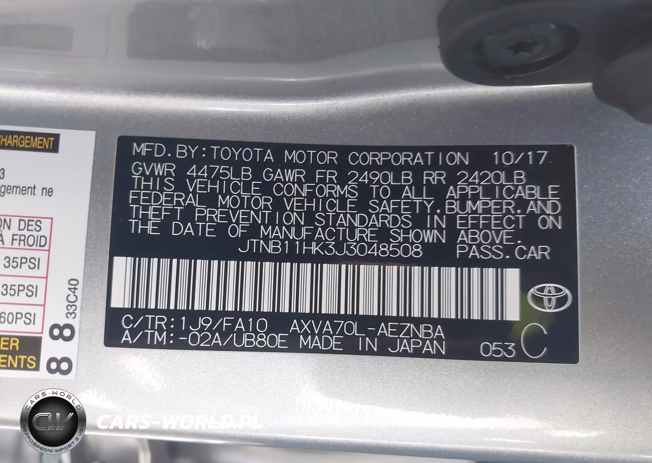 2018 Toyota Camry Le VIN:JTNB11HK3J3048508 - 9