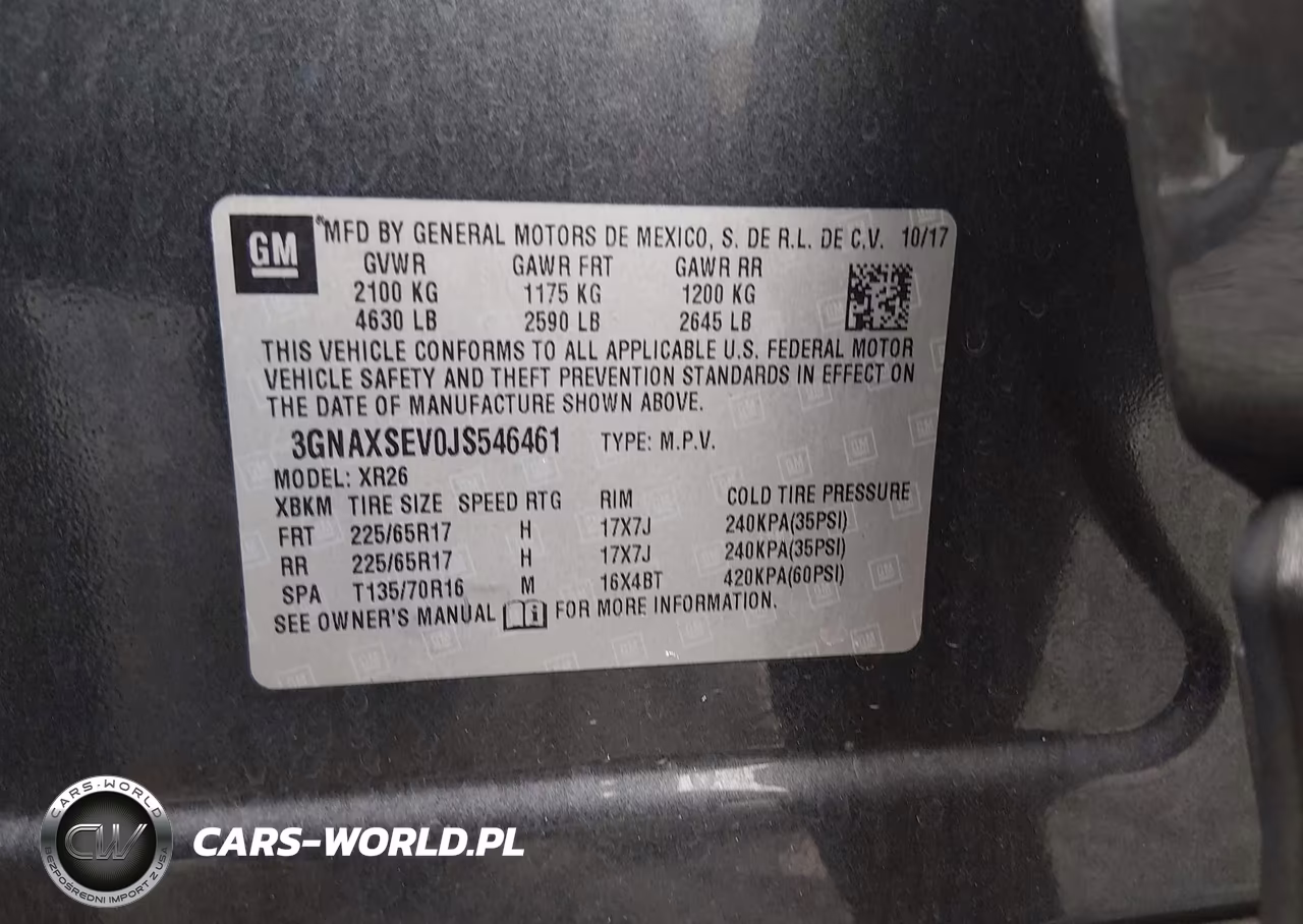 2018 Chevrolet Equinox Lt VIN:3GNAXSEV0JS546461 - 9