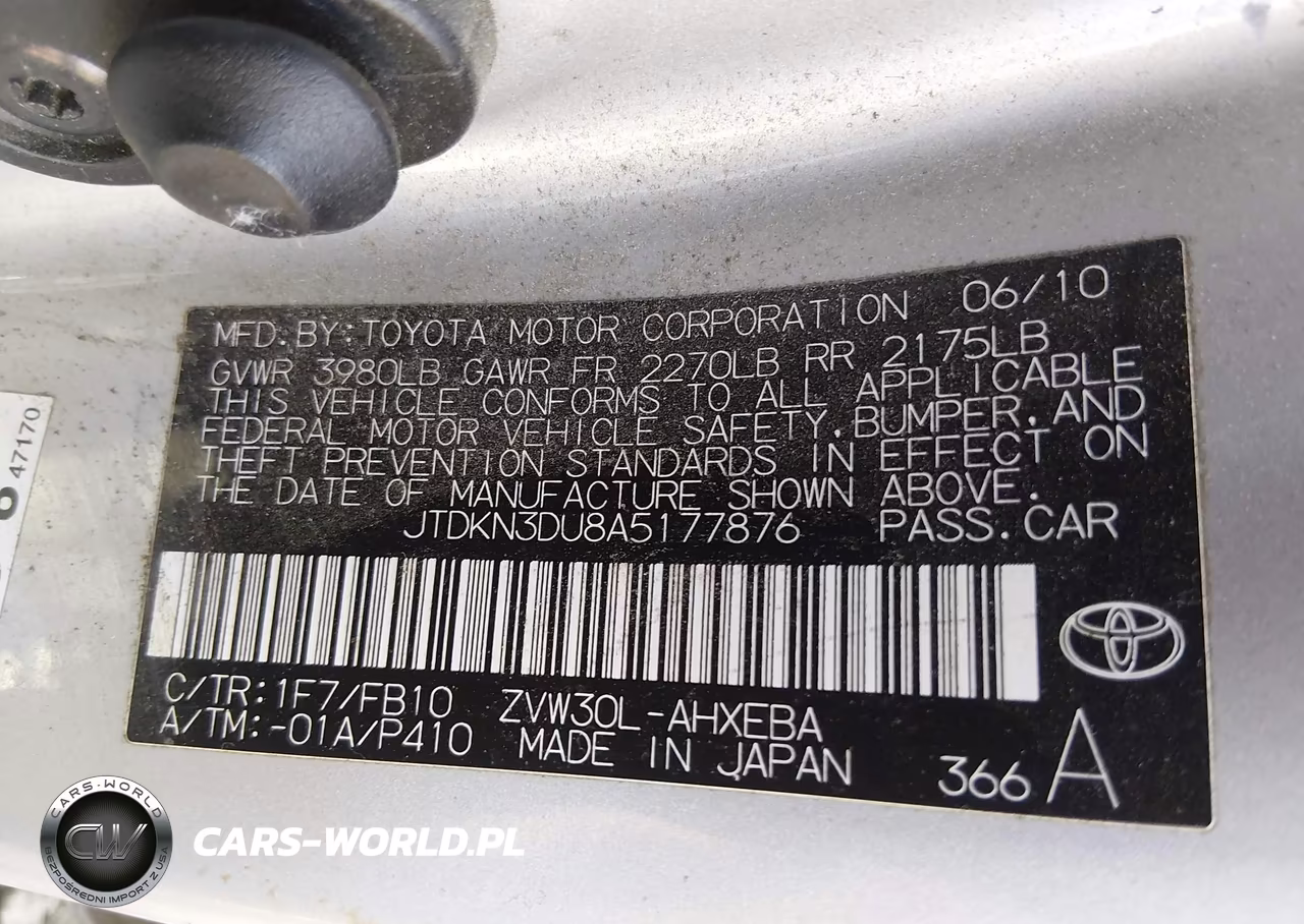 2010 Toyota Prius Iii VIN:JTDKN3DU8A5177876 - 9