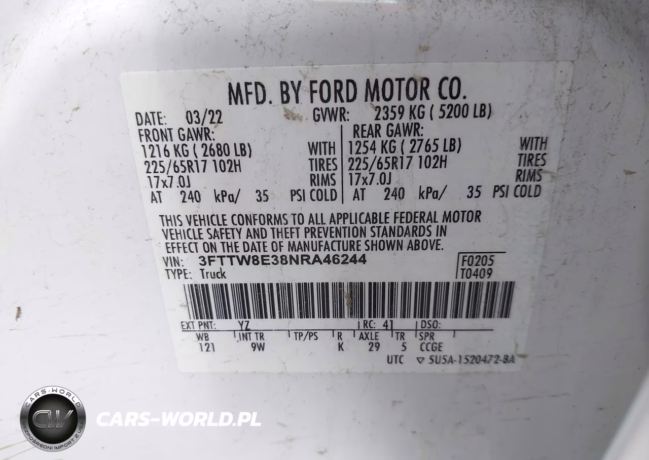 2022 Ford Maverick Lariat-Xl-Xlt VIN:3FTTW8E38NRA46244 - 9