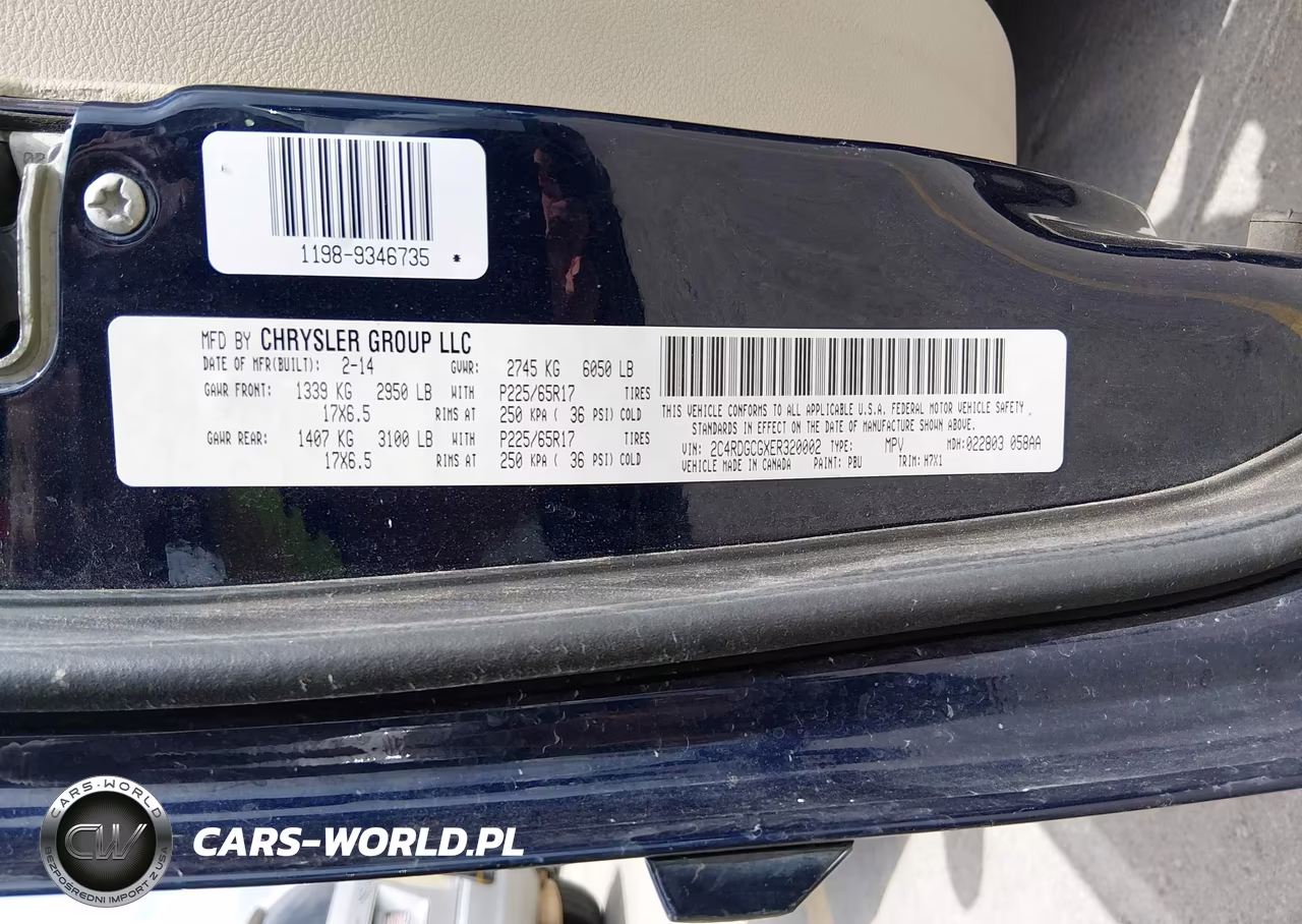 2014 Dodge Grand Caravan Sxt VIN:2C4RDGCGXER320002 - 9