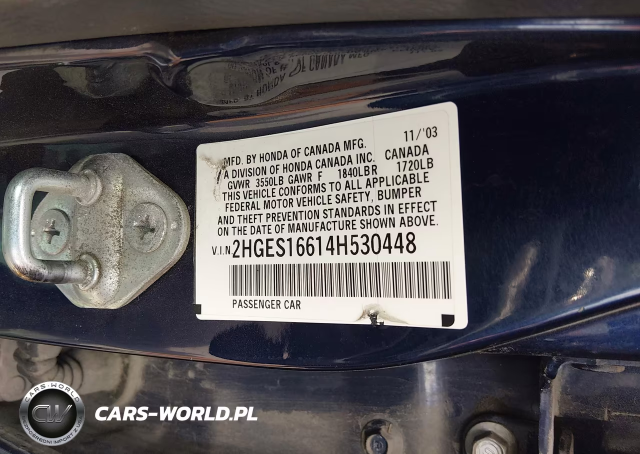 2004 Honda Civic Lx VIN:2HGES16614H530448 - 9
