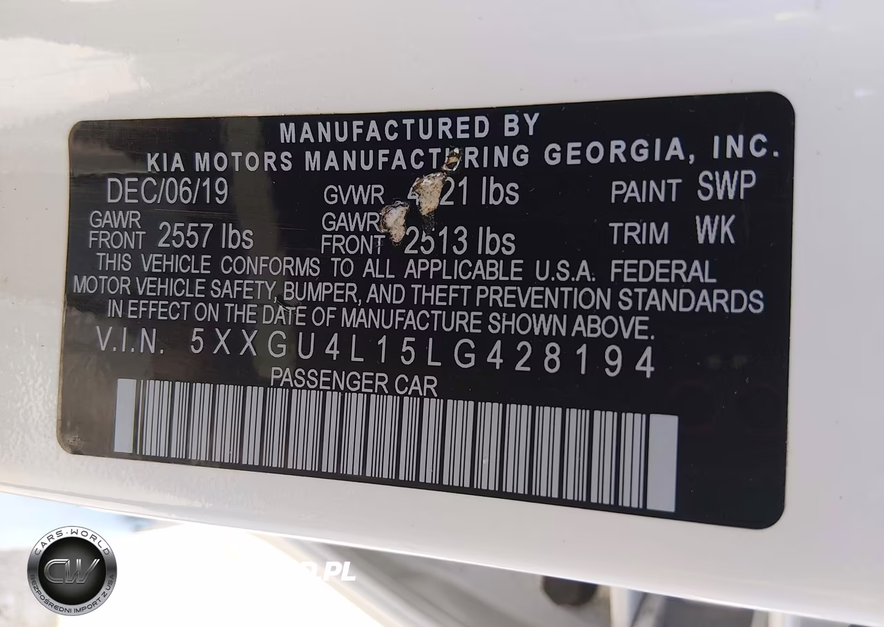 2020 Kia Optima Ex Premium VIN:5XXGU4L15LG428194 - 9