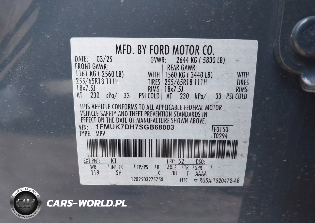 2025 Ford Explorer Active VIN:1FMUK7DH7SGB68003 - 9
