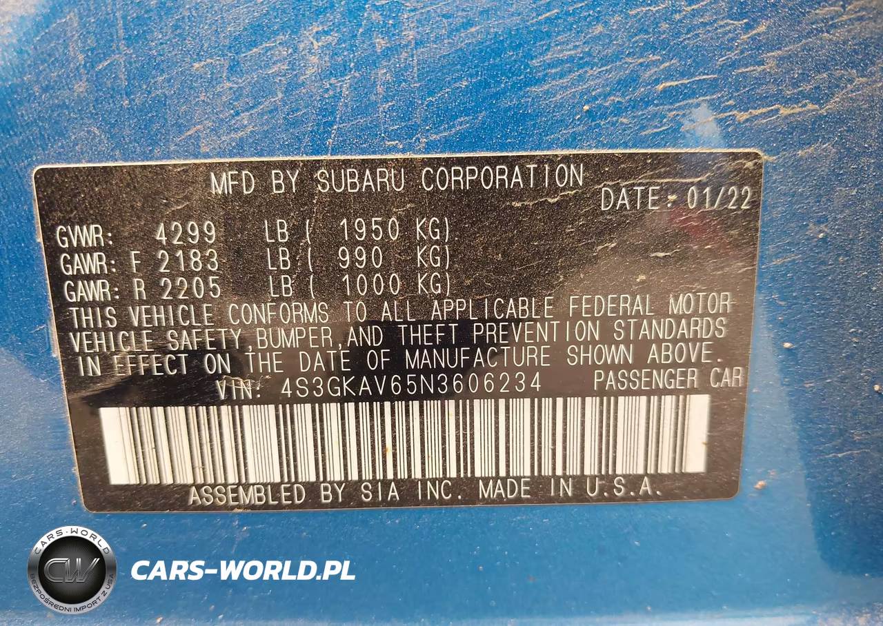 2022 Subaru Impreza Premium VIN:4S3GKAV65N3606234 - 9