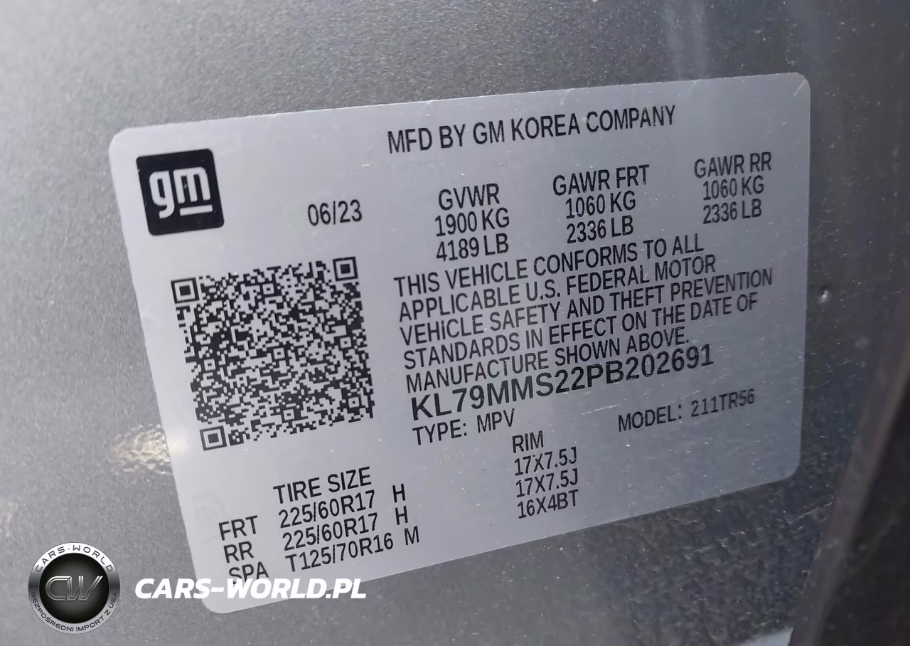 2023 Chevrolet Trailblazer Fwd Ls VIN:KL79MMS22PB202691 - 9