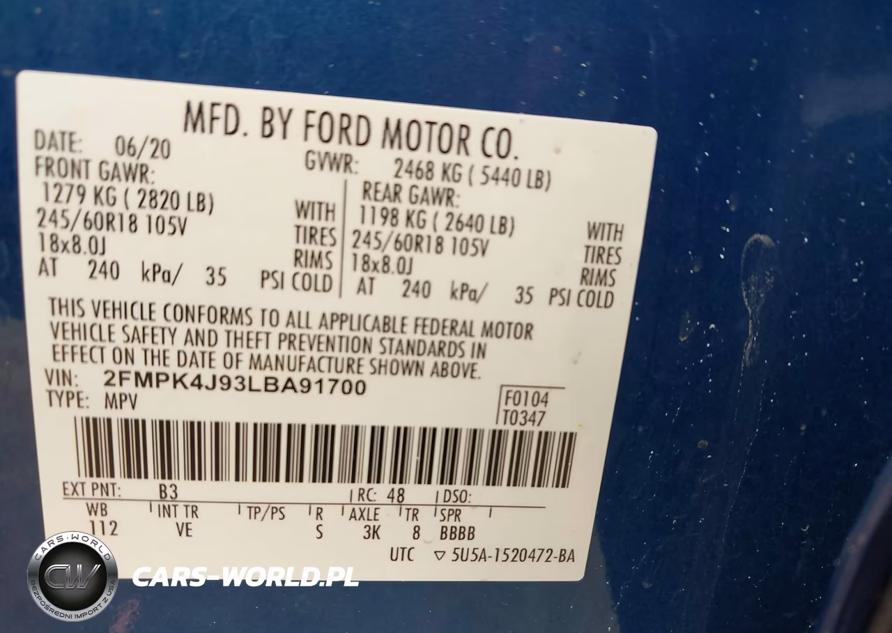 2020 Ford Edge Sel VIN:2FMPK4J93LBA91700 - 9