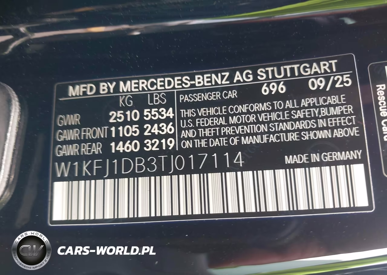 2026 Benz Cla-Class Cla250 4Ma VIN:W1KFJ1DB3TJ017114 - 9