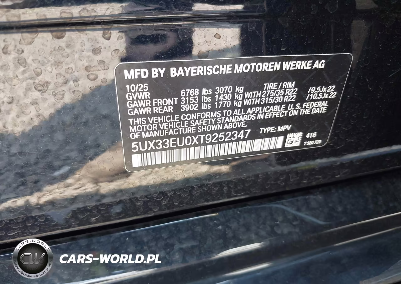 2026 BMW X5 M60I VIN:5UX33EU0XT9252347 - 9