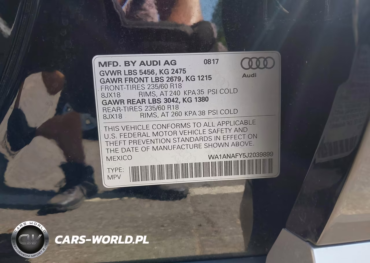 2018 Audi Q5 2.0T Premium-2.0T Tech Premium VIN:WA1ANAFY5J2039899 - 9