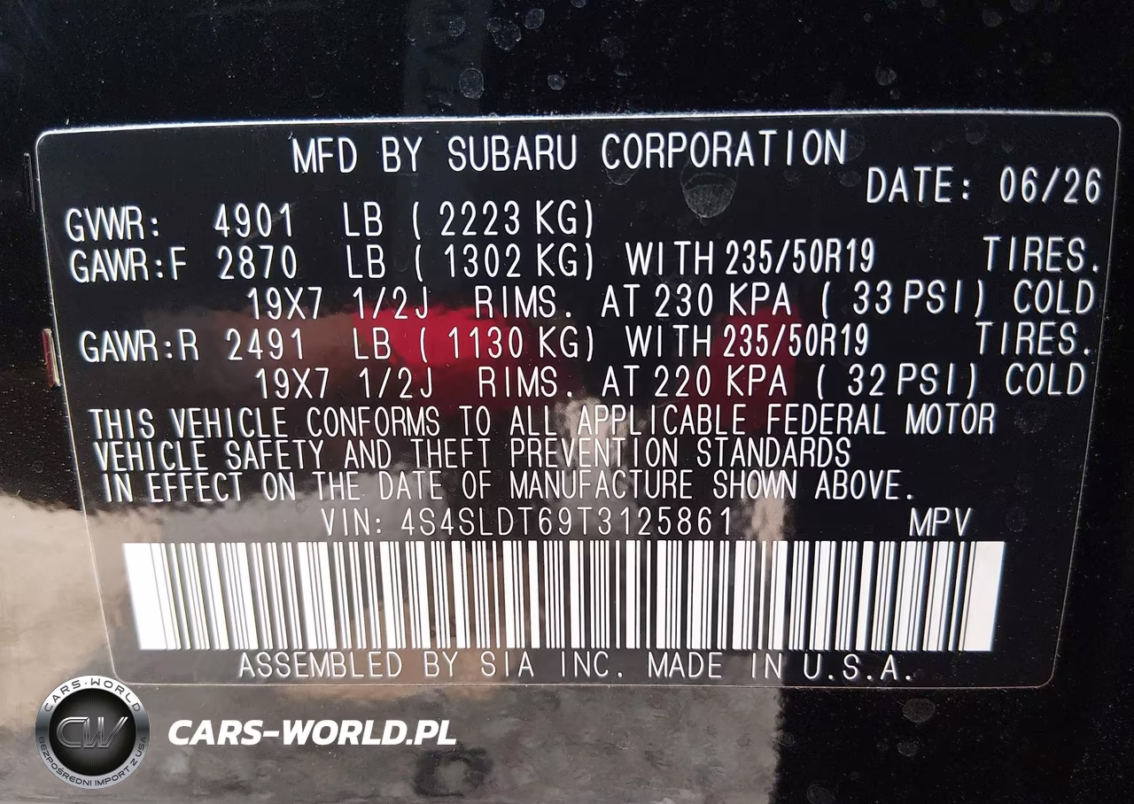 2026 Subaru Forester Touring VIN:4S4SLDT69T3125861 - 9
