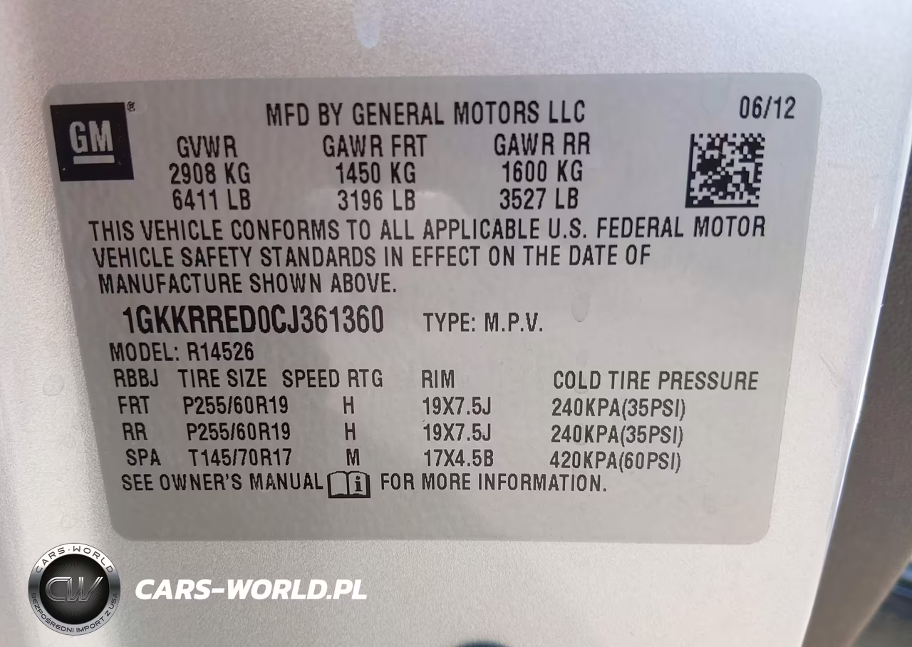 2012 GMC Acadia Slt-1 VIN:1GKKRRED0CJ361360 - 9