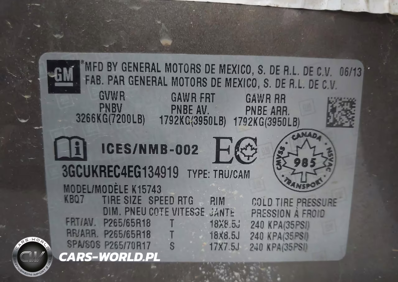 2014 Chevrolet Silverado 1500 Lt VIN:3GCUKREC4EG134919 - 9