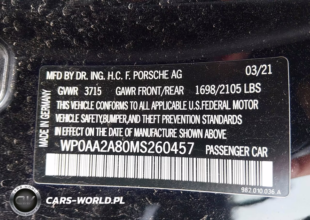 2021 Porsche 718 Cayman T VIN:WP0AA2A80MS260457 - 9