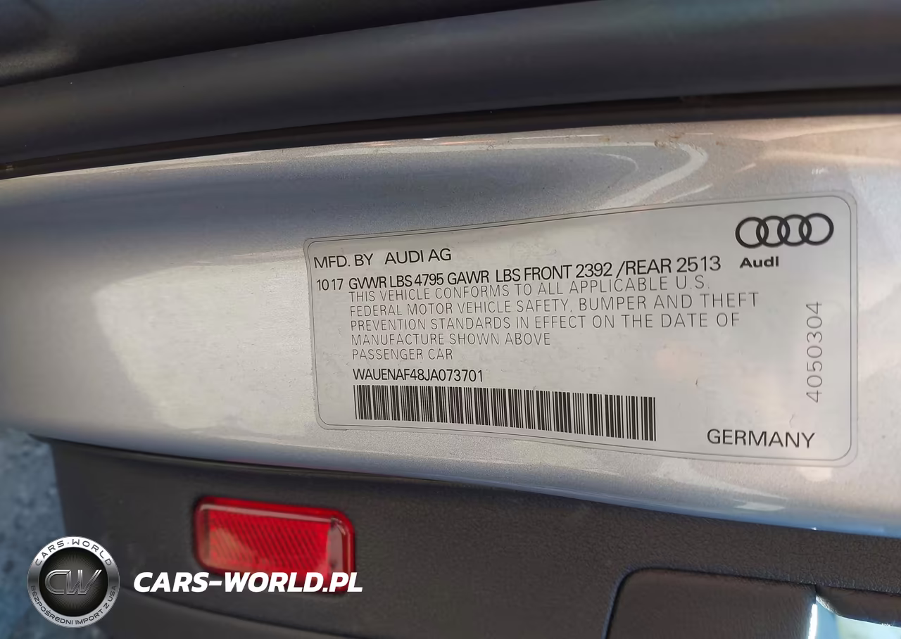 2018 Audi A4 2.0T Premium-2.0T Tech Premium VIN:WAUENAF48JA073701 - 9