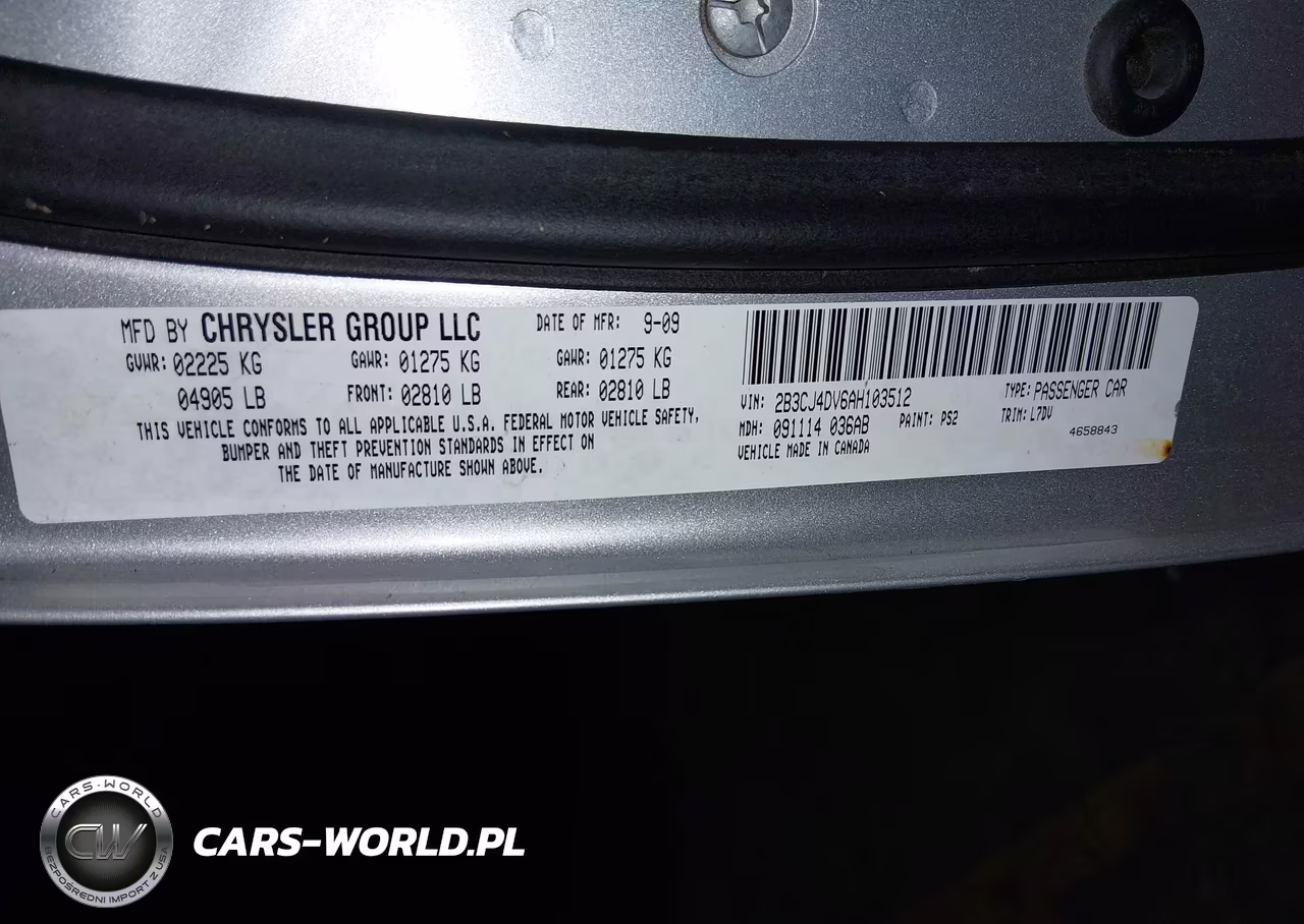 2010 Dodge Challenger Se VIN:2B3CJ4DV6AH103512 - 9