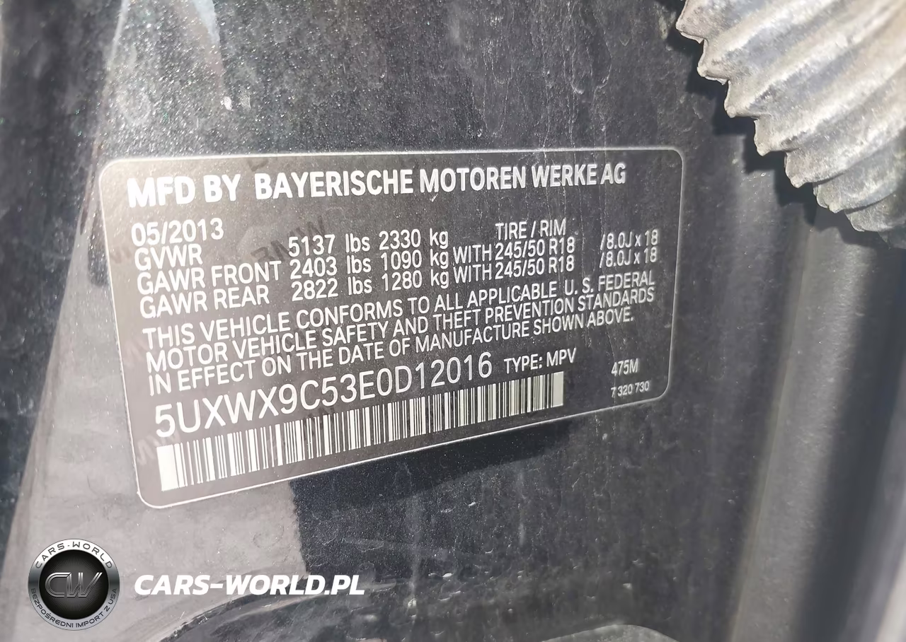 2014 BMW X3 xDrive28I VIN:5UXWX9C53E0D12016 - 9