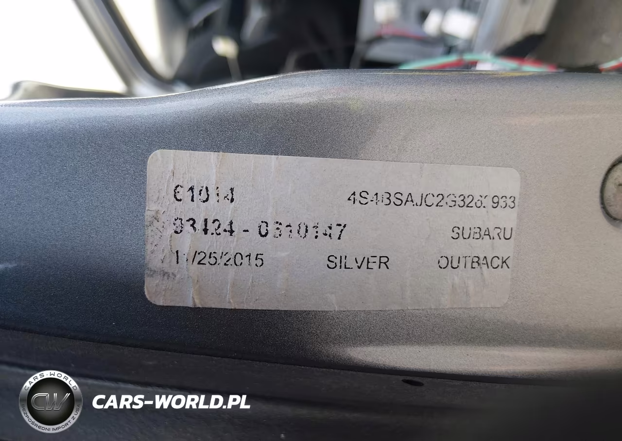 2016 Subaru Outback 2.5I Limited VIN:4S4BSAJC2G3262933 - 9