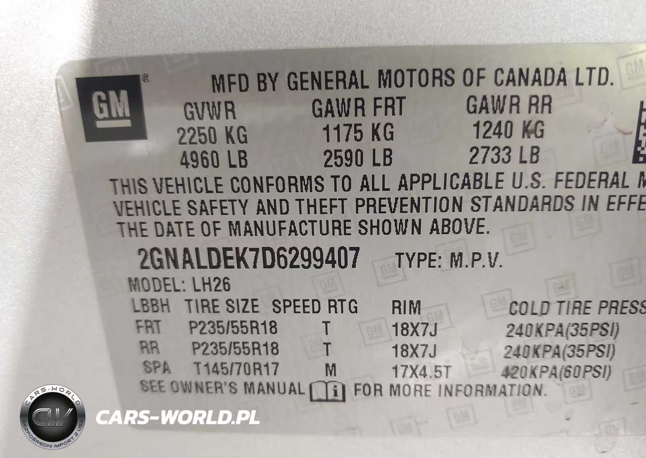 2013 Chevrolet Equinox Lt VIN:2GNALDEK7D6299407 - 9