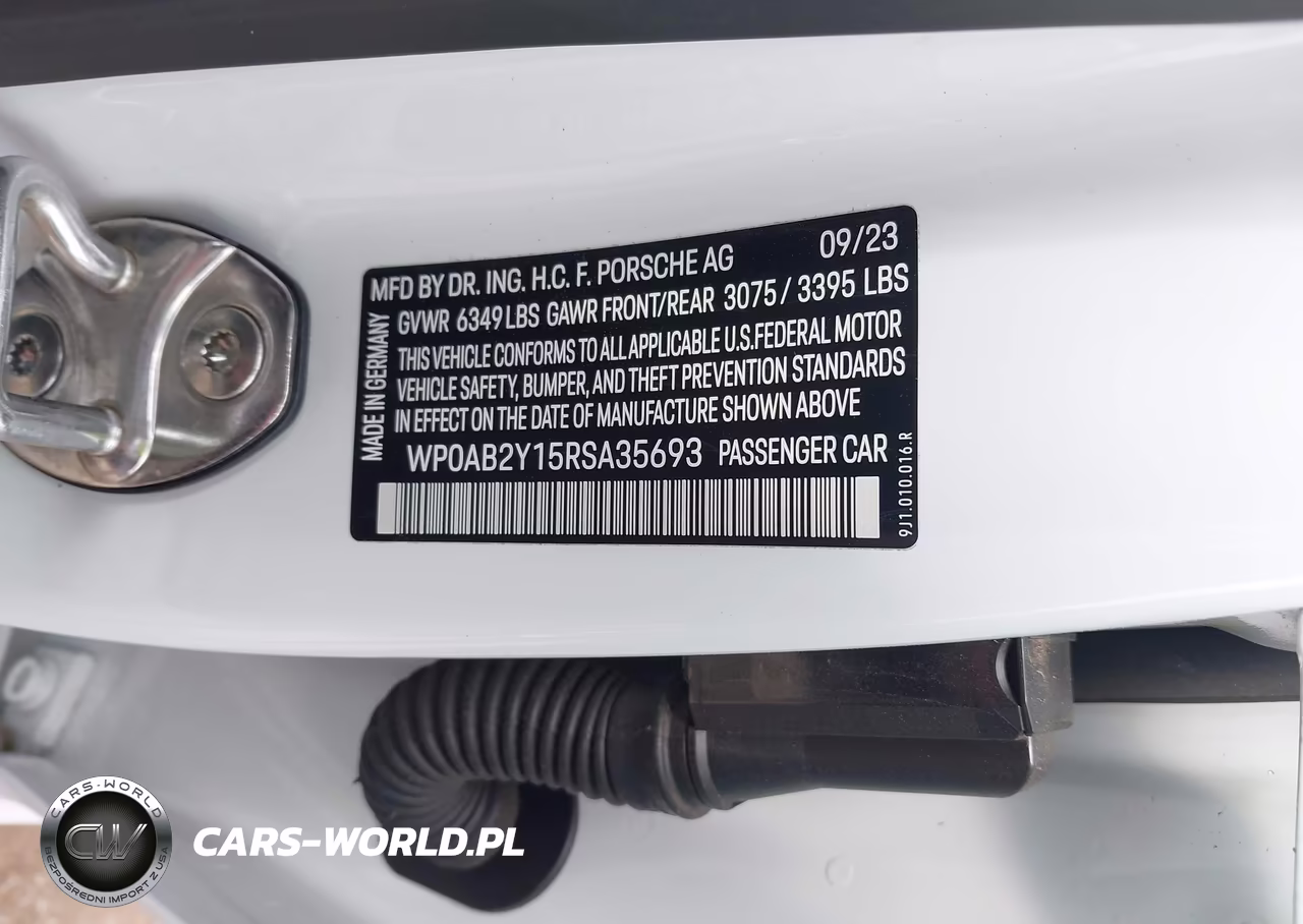 2024 Porsche Taycan 4S VIN:WP0AB2Y15RSA35693 - 9
