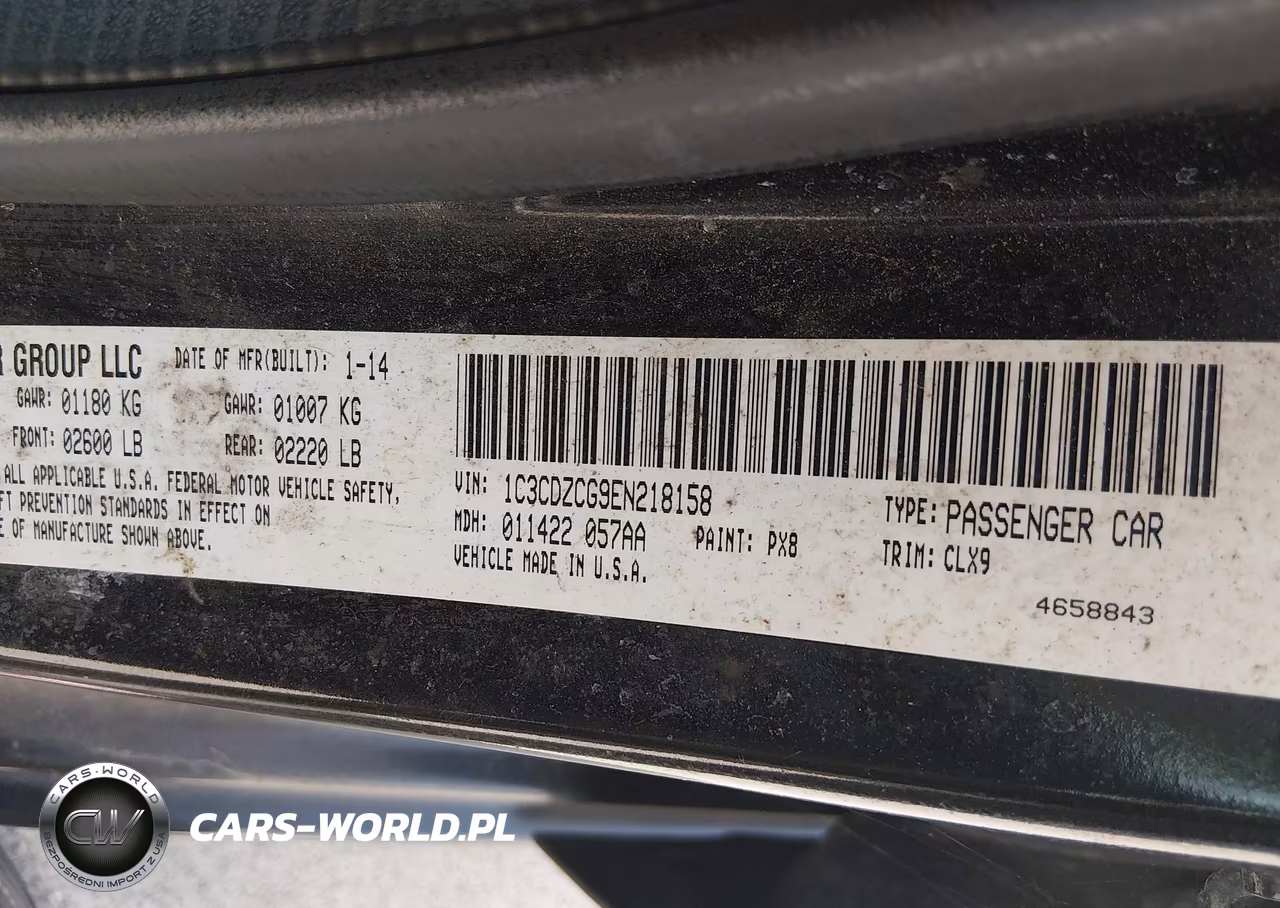 2014 Dodge Avenger Sxt VIN:1C3CDZCG9EN218158 - 9