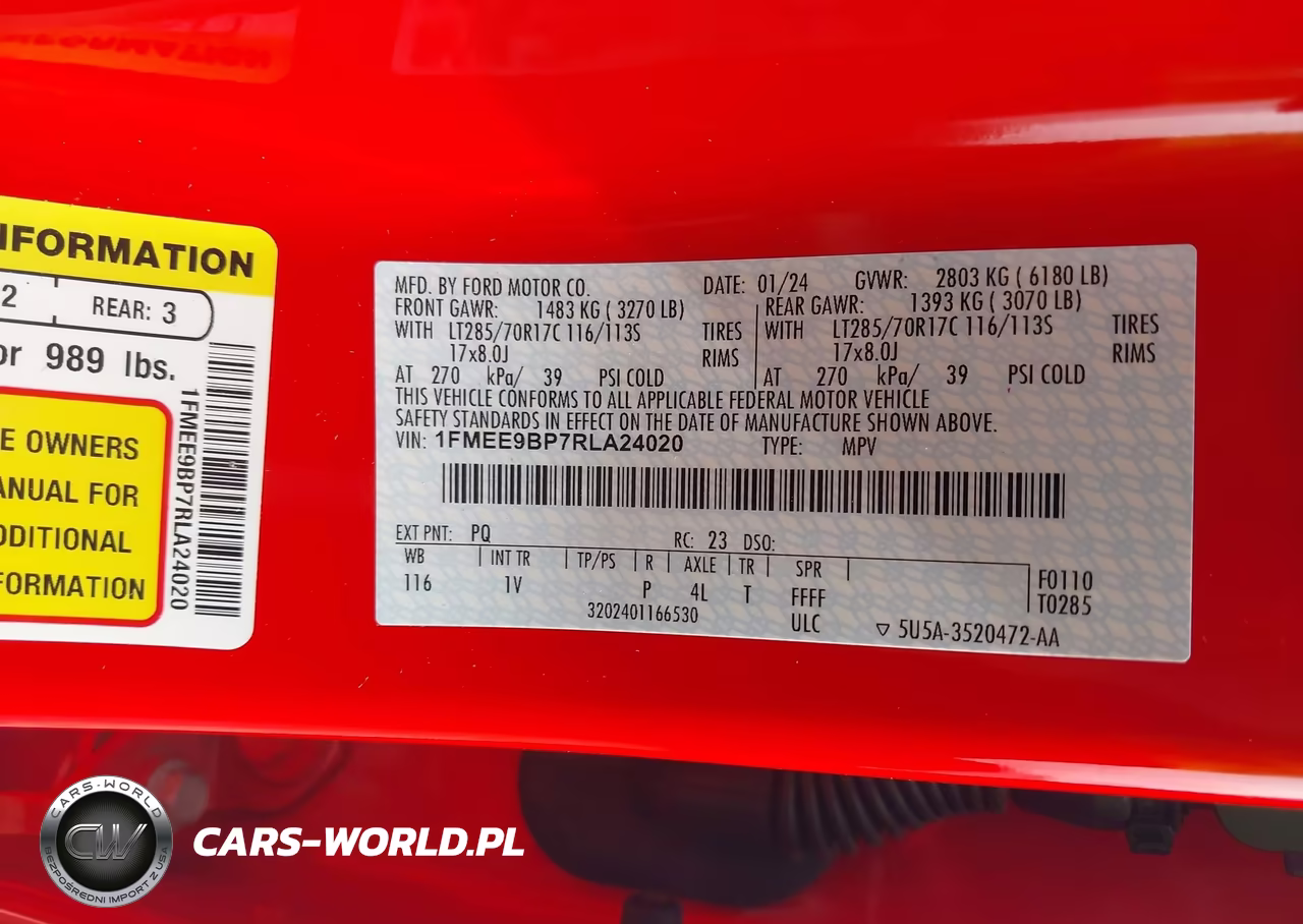 2024 Ford Bronco Badlands VIN:1FMEE9BP7RLA24020 - 9