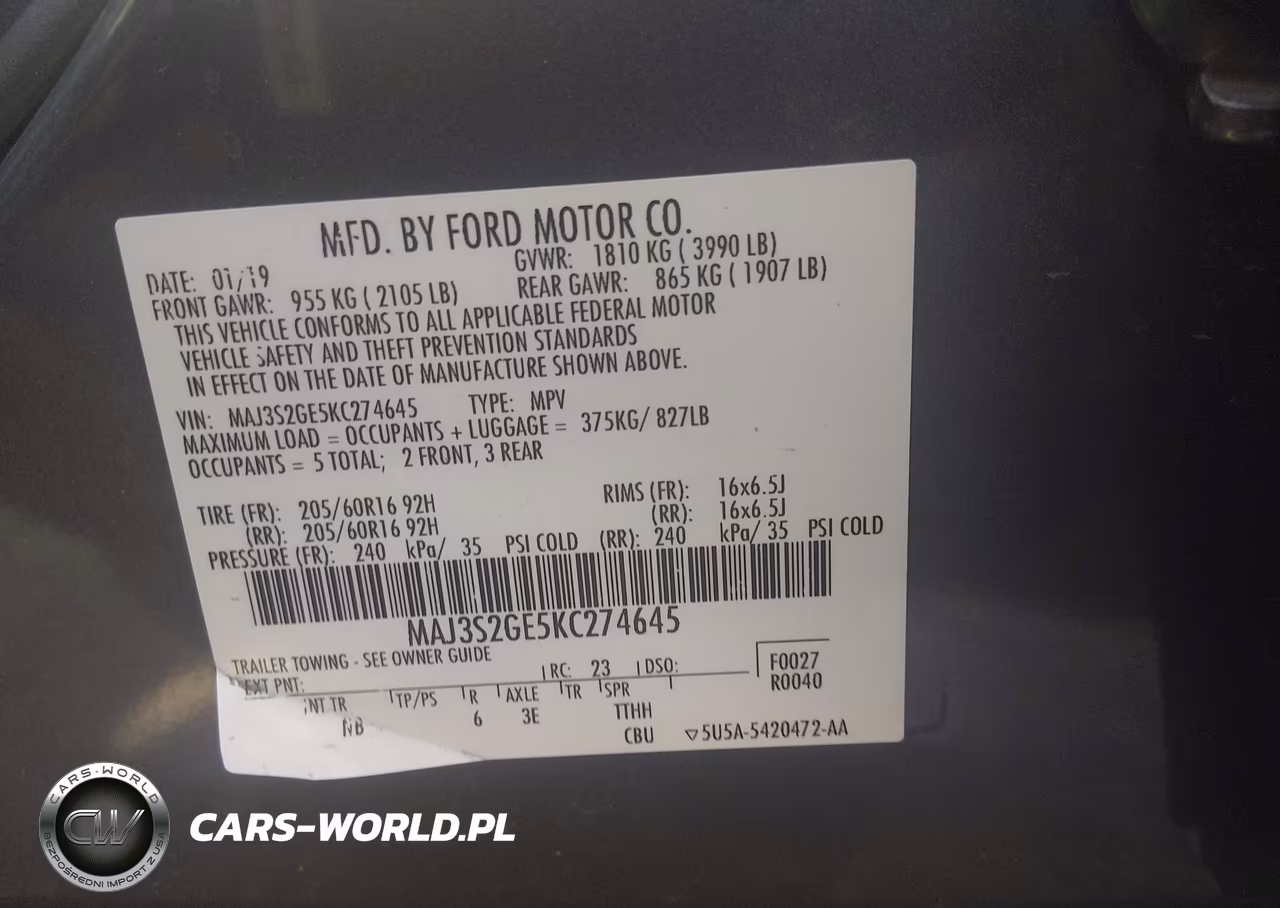 2019 Ford Ecosport Se VIN:MAJ3S2GE5KC274645 - 9