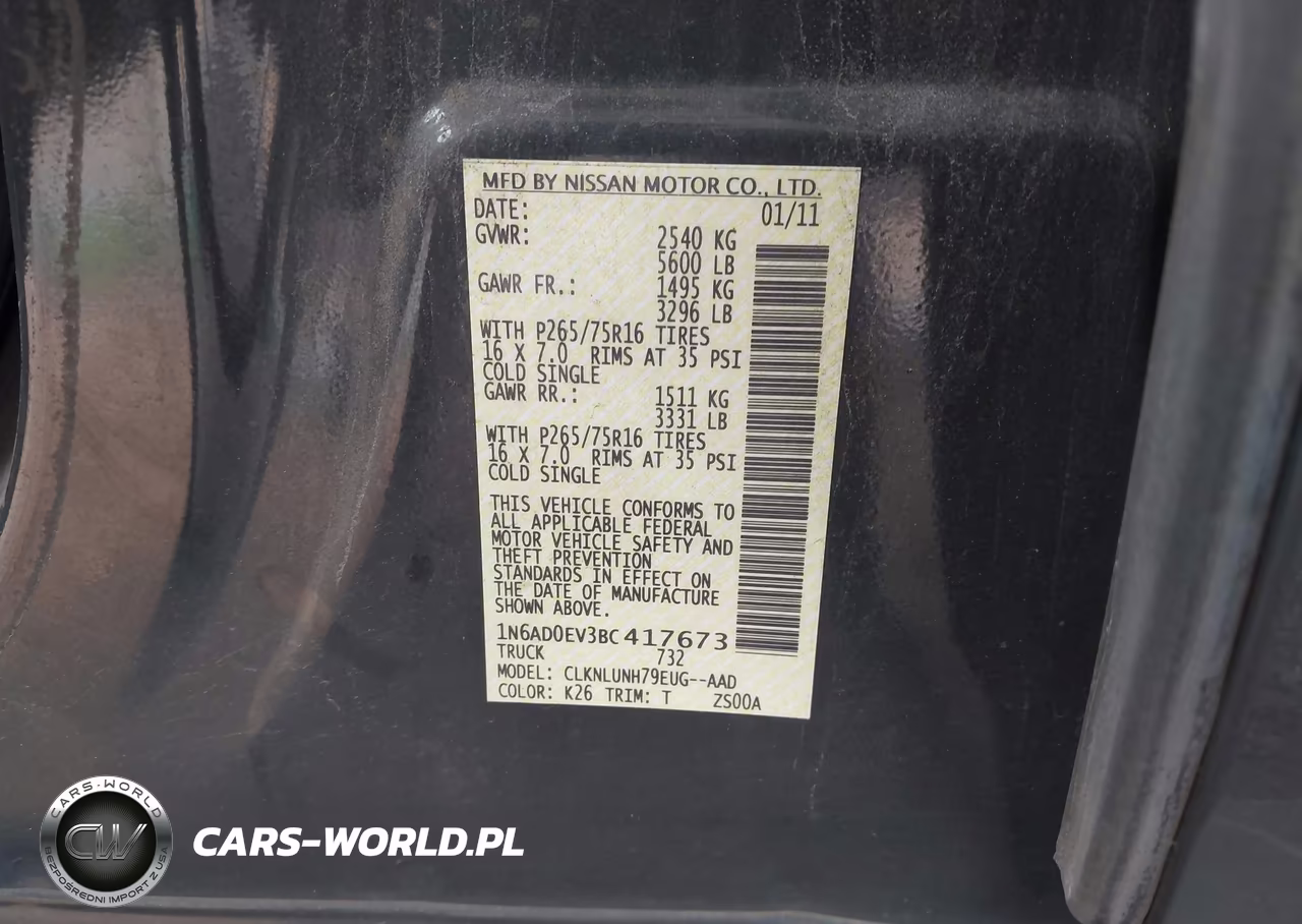 2011 Nissan Frontier Pro-4X VIN:1N6AD0EV3BC417673 - 9
