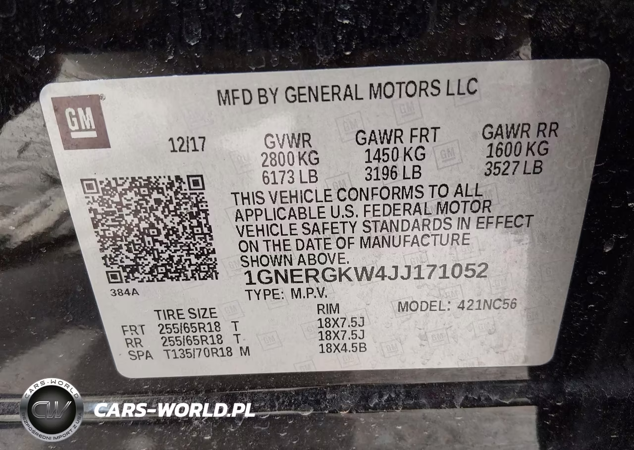 2018 Chevrolet Traverse Lt Cloth VIN:1GNERGKW4JJ171052 - 9