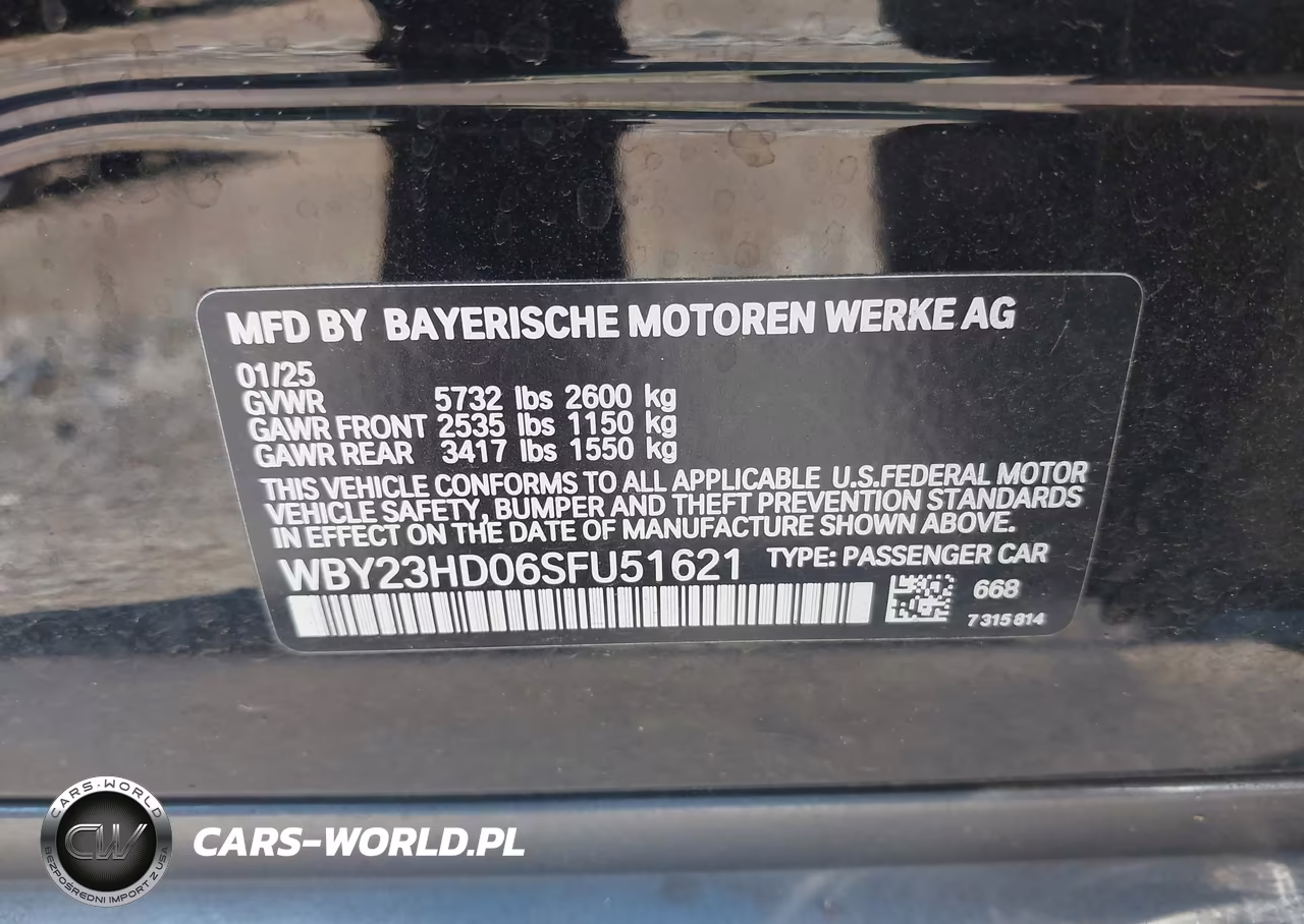 2025 BMW I4 Gran Coupe Edrive40 VIN:WBY23HD06SFU51621 - 9