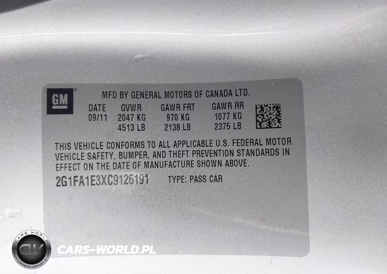 2012 Chevrolet Camaro 2Ls VIN:2G1FA1E3XC9126191 - 9