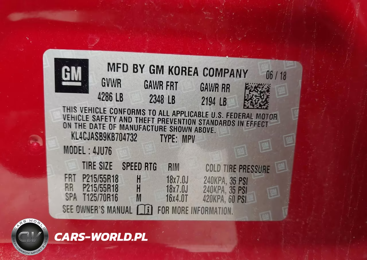 2019 Buick Encore Fwd Preferred VIN:KL4CJASB9KB704732 - 9