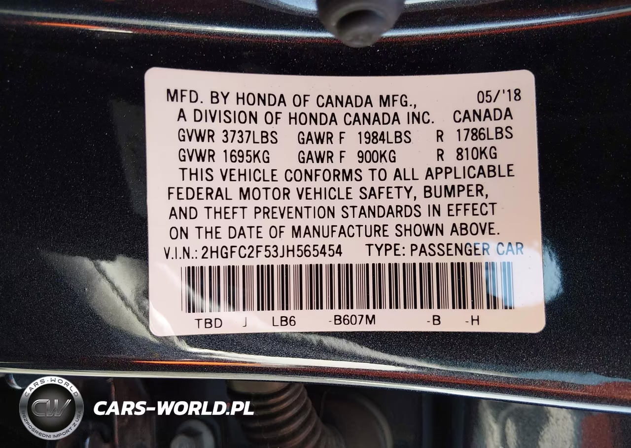 2018 Honda Civic Lx VIN:2HGFC2F53JH565454 - 9