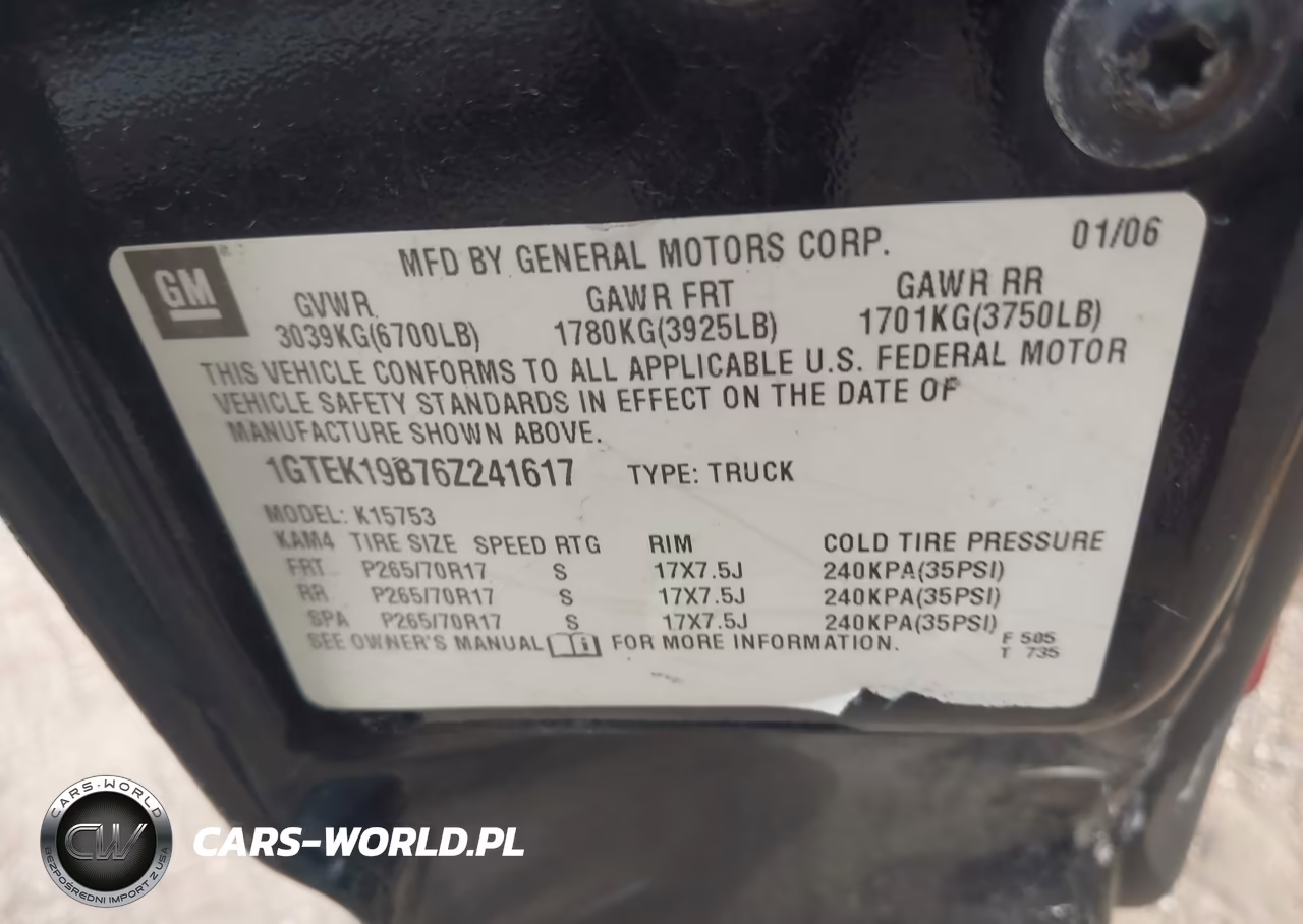 2006 GMC Sierra 1500 Sle1 VIN:1GTEK19B76Z241617 - 9