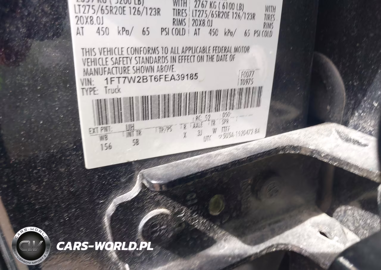 2015 Ford F-250 Lariat VIN:1FT7W2BT6FEA39185 - 9
