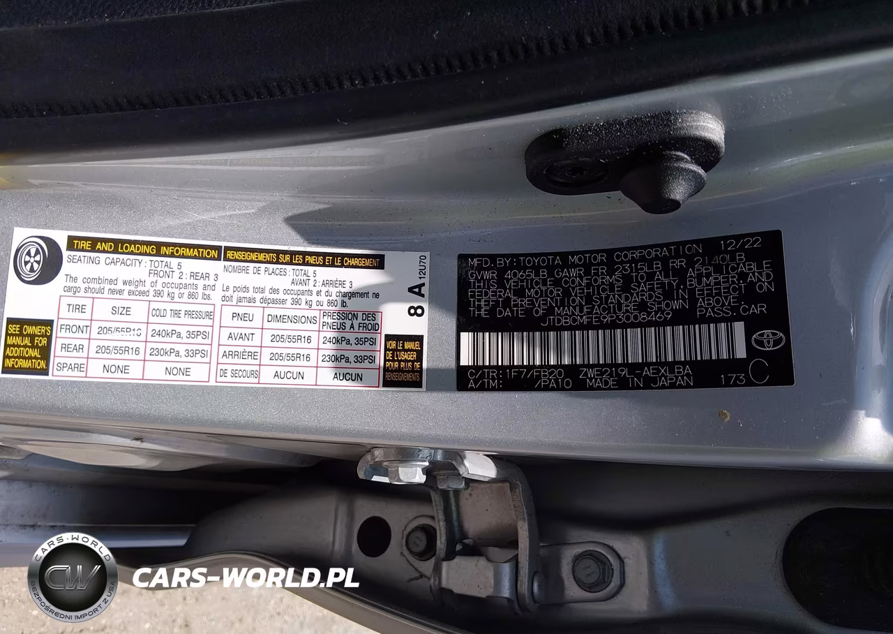 2023 Toyota Corolla Hybrid Le VIN:JTDBCMFE9P3008469 - 9