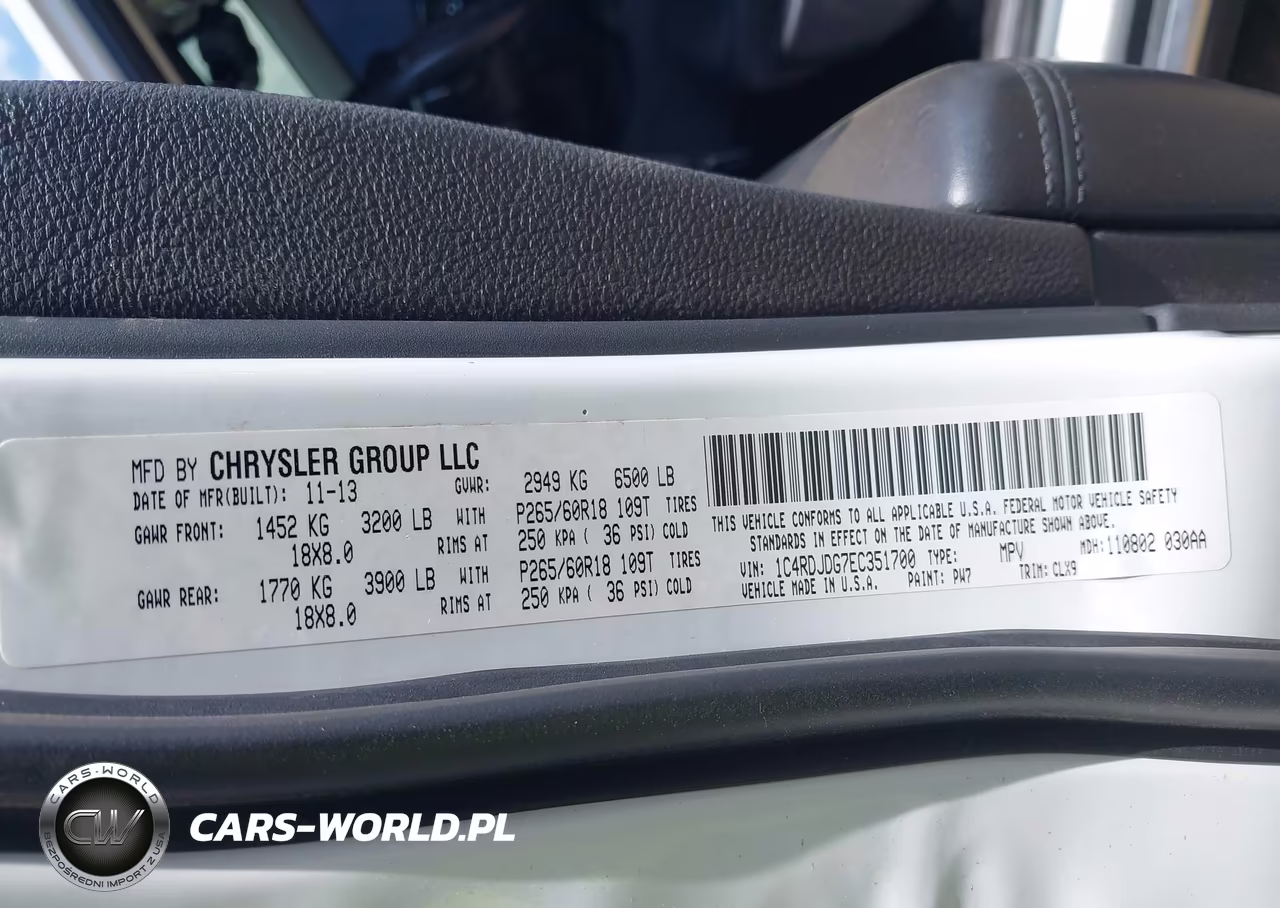 2014 Dodge Durango Limited VIN:1C4RDJDG7EC351700 - 9