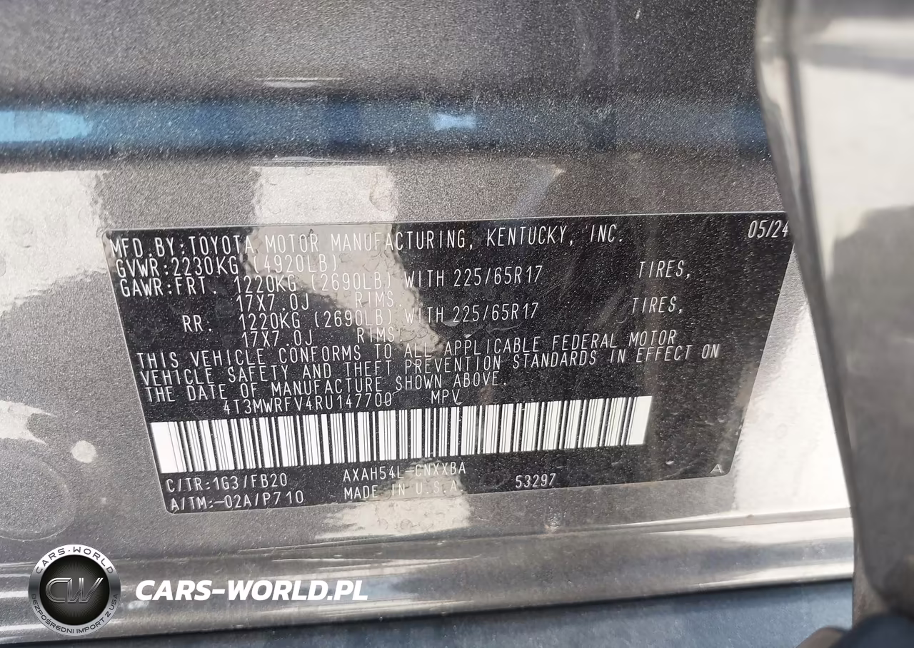 2024 Toyota Rav4 Hybrid Le VIN:4T3MWRFV4RU147700 - 9