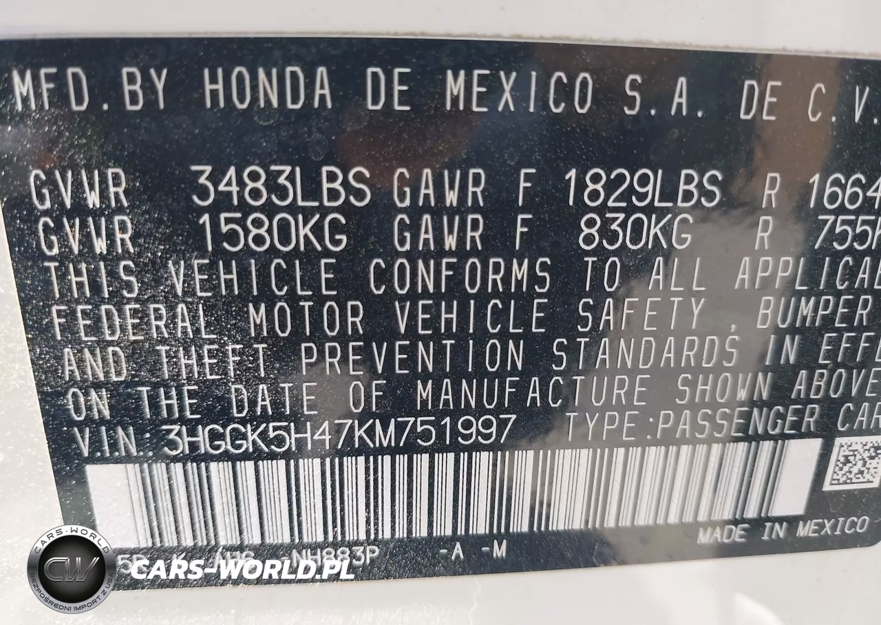 2019 Honda Fit Lx VIN:3HGGK5H47KM751997 - 9