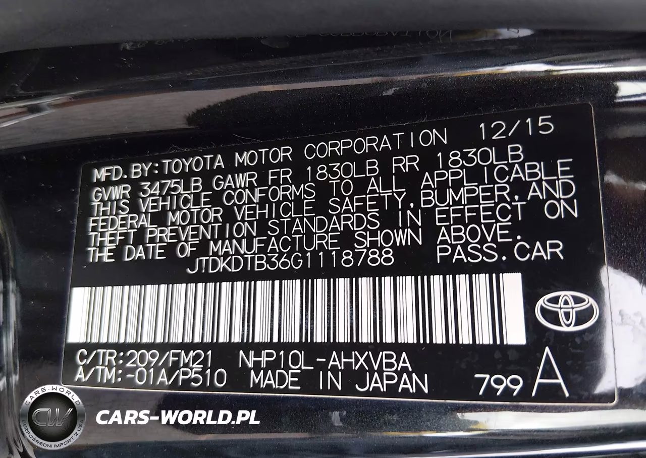 2016 Toyota Prius C Persona Series VIN:JTDKDTB36G1118788 - 9