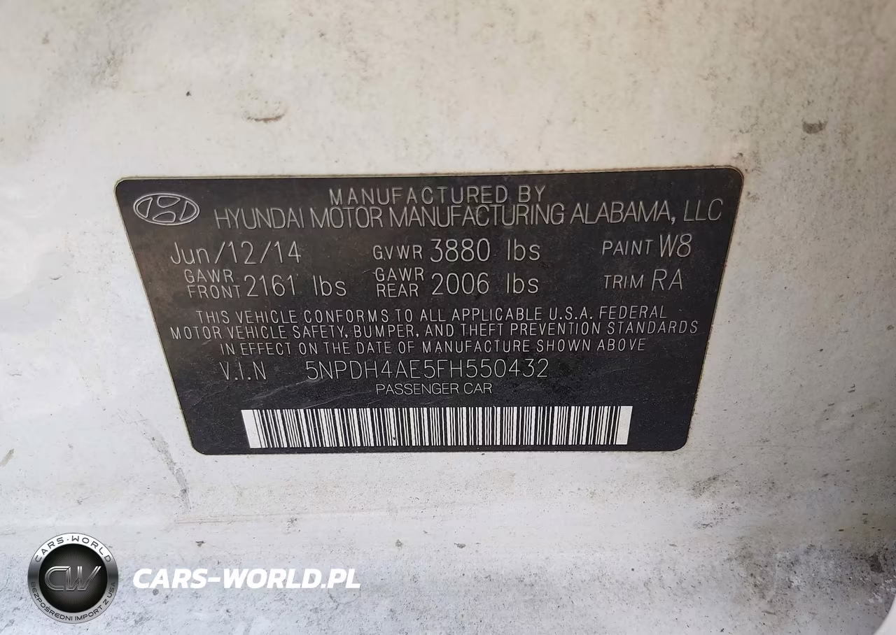 2015 Hyundai Elantra Se VIN:5NPDH4AE5FH550432 - 9