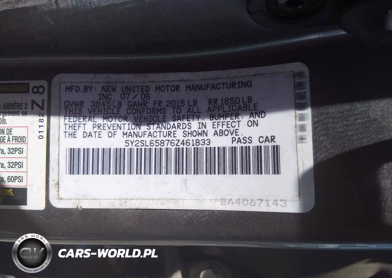 2006 Pontiac Vibe VIN:5Y2SL65876Z461833 - 9