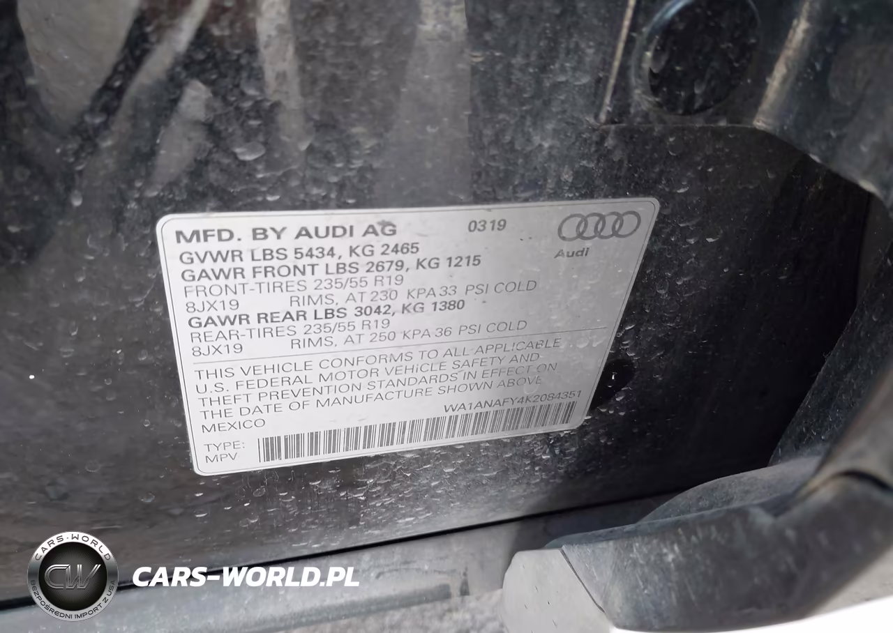 2019 Audi Q5 45 Premium VIN:WA1ANAFY4K2084351 - 9